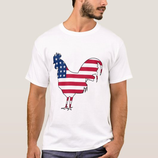 Amerikaanse Sticker T-shirt (Voorkant)