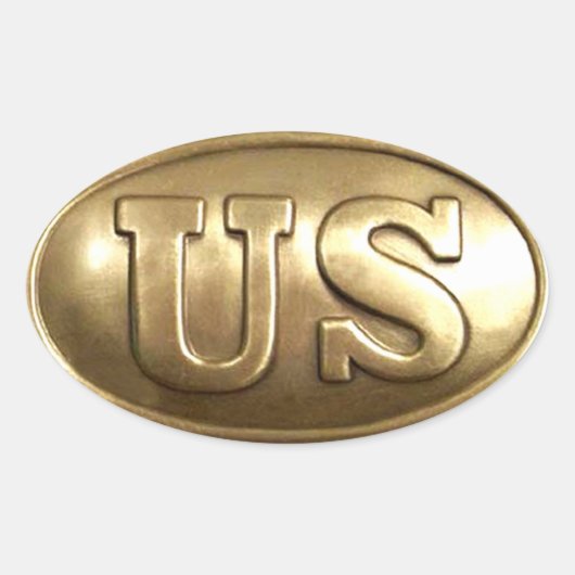 Amerikaanse Sticker van de Burgeroorlog (Voorkant)