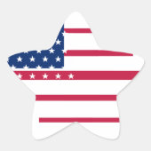 Amerikaanse Sticker voor patriottische sterren met (Voorkant)