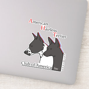 Amerikaanse Stickers van Hairless Terrier Club
