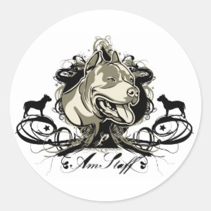 Amerikaanse Stickers van Staffordshire Terrier
