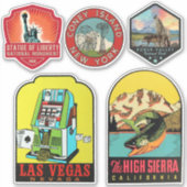 Amerikaanse Stickers voor reizen (Voorkant)