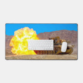 AMERIKAANSE STRIJDTANK - M1 ABRAMS BUREAUMAT (Keyboard & Muis)