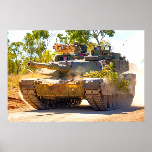 AMERIKAANSE STRIJDTANK - M1 ABRAMS POSTER (Voorkant)