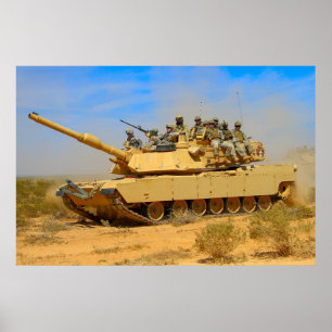 AMERIKAANSE STRIJDTANK - M1 ABRAMS POSTER
