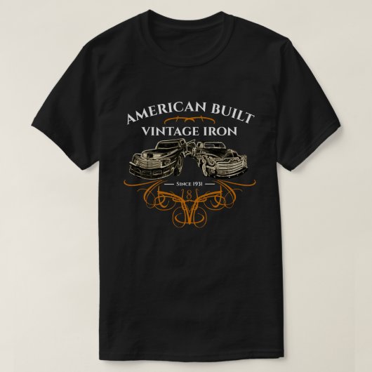 Amerikaanse  strijkmachines t-shirt (Design voorkant)