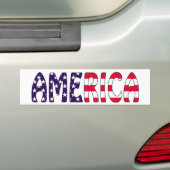 Amerikaanse strips bumpersticker (Op auto)