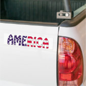Amerikaanse strips bumpersticker (Op Truck)
