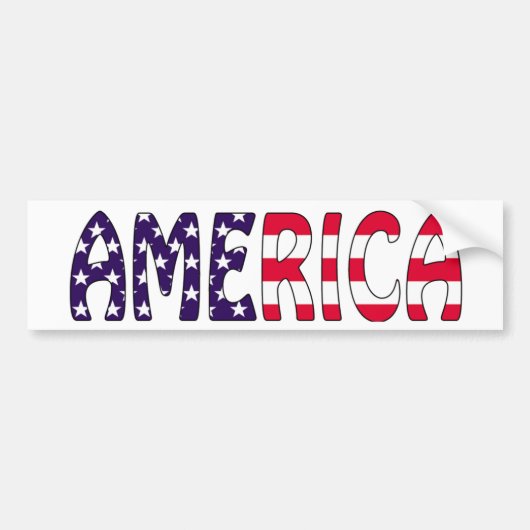Amerikaanse strips bumpersticker (Voorkant)