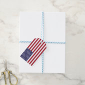 Amerikaanse strips cadeaulabel (Met Touw)