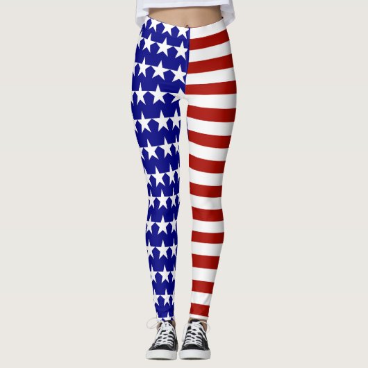 Amerikaanse strips leggings (Voorkant)