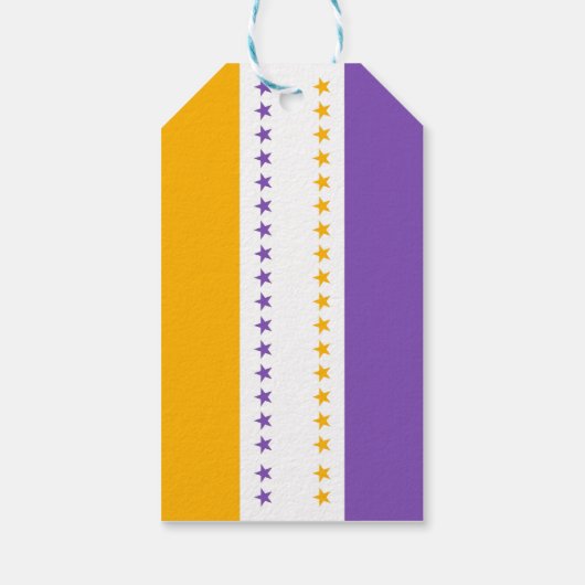Amerikaanse Suffrage Vlag 19e Amendement Pack van  Cadeaulabel (Achterkant)