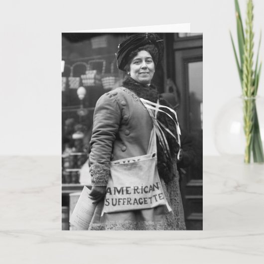 Amerikaanse Suffragette, 1910 Kaart (Voorkant)