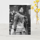 Amerikaanse Suffragette, 1910 Kaart (Gele Bloem)