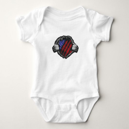 Amerikaanse superheld Costume Flag Romper (Voorkant)