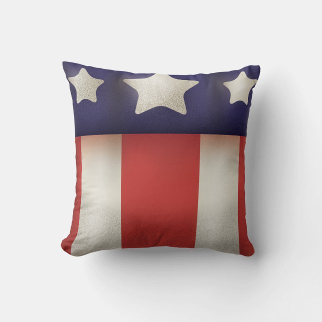 Amerikaanse superheldenlogo kussen (Voorkant)