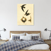 Amerikaanse Swift Audubon (Chimney), vogels van Am Canvas Afdruk (Insitu (Slaapkamer))