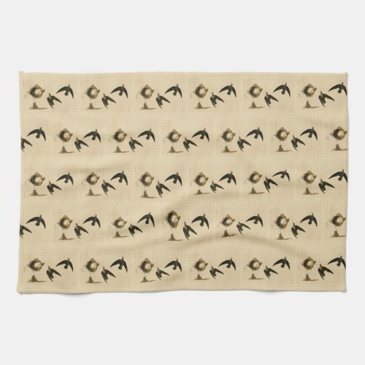 Amerikaanse Swift Audubon (Chimney), vogels van Am Theedoek (Horizontaal)