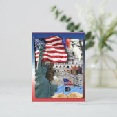 Amerikaanse symbolen briefkaart (Staand voorkant)