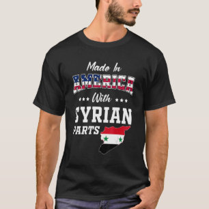 Amerikaanse Syrische onderdelen Syrië kaart Vereni T-shirt