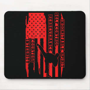 Amerikaanse Taekwondo USA Martial Arts Artist Team Muismat
