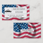 amerikaanse taxi visitekaartje (Voorkant / Achterkant)