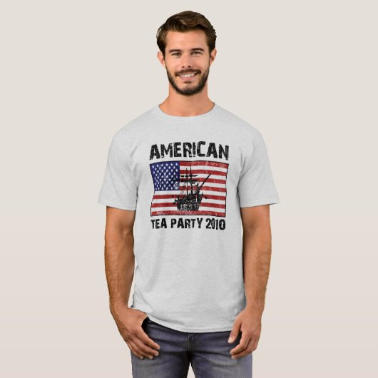 Amerikaanse Tea Party 2010 T-shirt (Voorkant volledig)