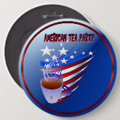 Amerikaanse Tea Party Button (Voorkant /achterkant)