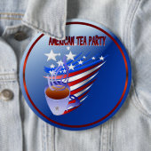 Amerikaanse Tea Party Button (In situ)