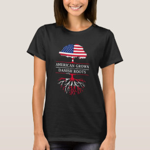 Amerikaanse teelt met Deense wortels Denemarken T-shirt