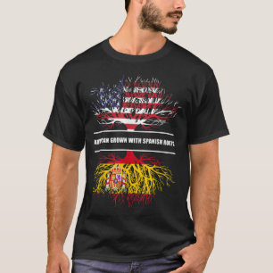 Amerikaanse teelt met Spaanse wortels Spanje T-shi T-shirt