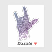 Amerikaanse Teken Taal Vinyl Sticker (Vel)