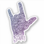 Amerikaanse Teken Taal Vinyl Sticker (Voorkant)