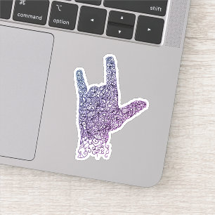 Amerikaanse Teken Taal Vinyl Sticker