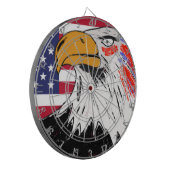 Amerikaanse tekening van een adelaar dartbord (Voorkant Links)