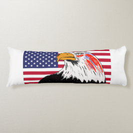 Amerikaanse tekening van een adelaar lichaamskussen