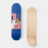 Amerikaanse tekening van een adelaar skateboard (Voorkant)