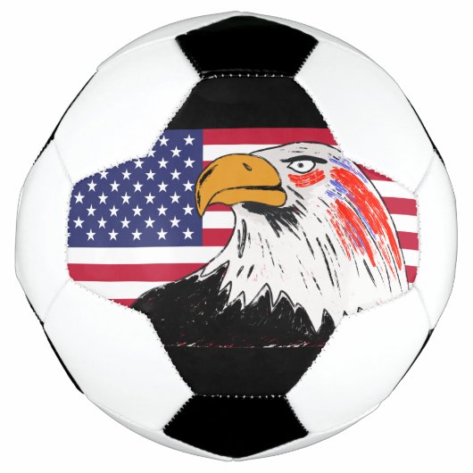 Amerikaanse tekening van een adelaar voetbal (Voorkant)