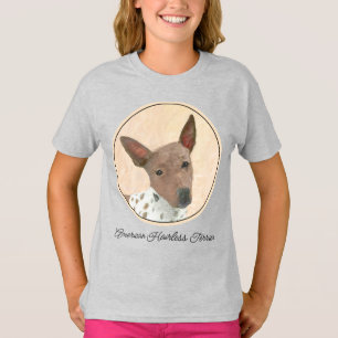 Amerikaanse terriewerschilderingen zonder haardewe t-shirt