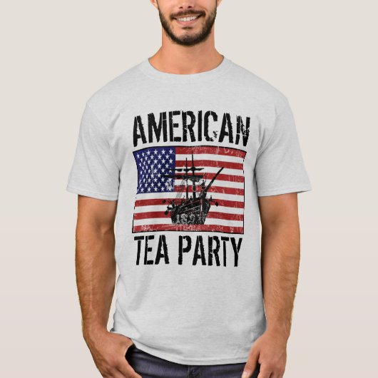 Amerikaanse theepartij t-shirt (Voorkant)
