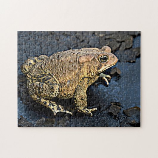 Amerikaanse Toad Digital Art Legpuzzel (Horizontaal)