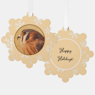 Amerikaanse Torenvalk Schilderij - Originele Vogel Ornament Kaart