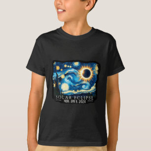 Amerikaanse totaliteit Sterrennacht Eclipse Sol T-shirt