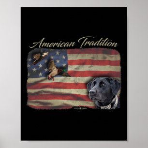 Amerikaanse Tradition Waterfowl Duck Hunting Dog B Poster