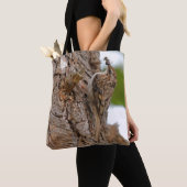 Amerikaanse Treecreeper Songbird met Tasty Bug Tote Bag (Dichtbij)