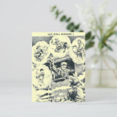 Amerikaanse treinmachinist briefkaart (Staand voorkant)