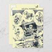 Amerikaanse treinmachinist briefkaart (Voorkant / Achterkant)