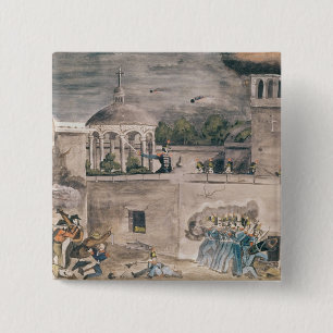 Amerikaanse troepen onder generaal Doniphan Vierkante Button 5,1 Cm