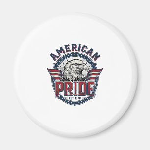 Amerikaanse trots Adelaar Vintage Patriottisch ont Magneet
