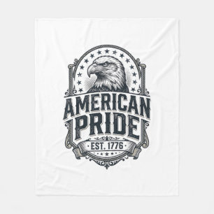 Amerikaanse trots adelaar vintage patriottisch shi fleece deken